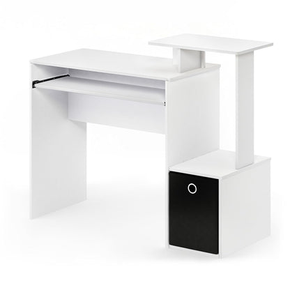 Econ Multipurpose Home Office Computer Writing Desk, White/Black