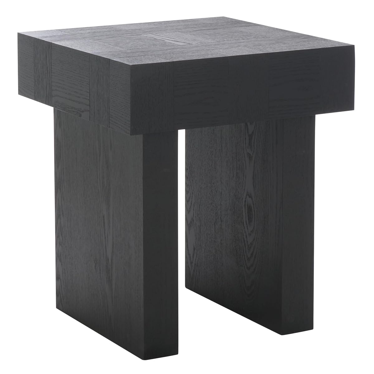 SAFAVIEH Home Collection Famoni Black 2-Leg Square Top End Table