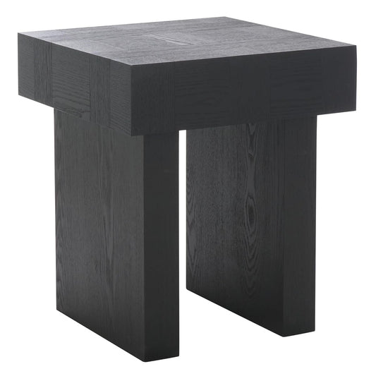 SAFAVIEH Home Collection Famoni Black 2-Leg Square Top End Table