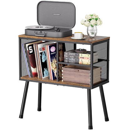 Record Player Stand, Large Vinyl Storage Holder