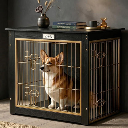 Dog Crate Furniture for Small/Medium Dog 28'' Wooden Dog Crate Indoor