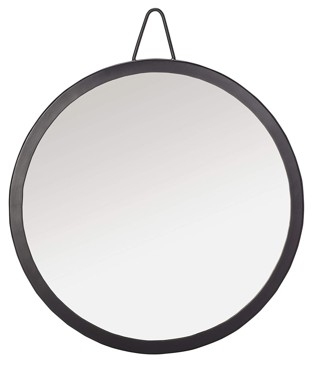 SAFAVIEH Home Collection Darsey 20-inch Black Round Mirror