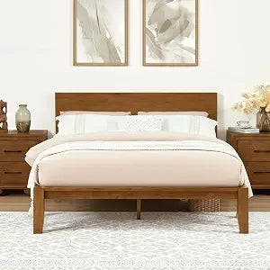 Mikor Queen Japanese Joinery Bed Frame with Headboard, view 2