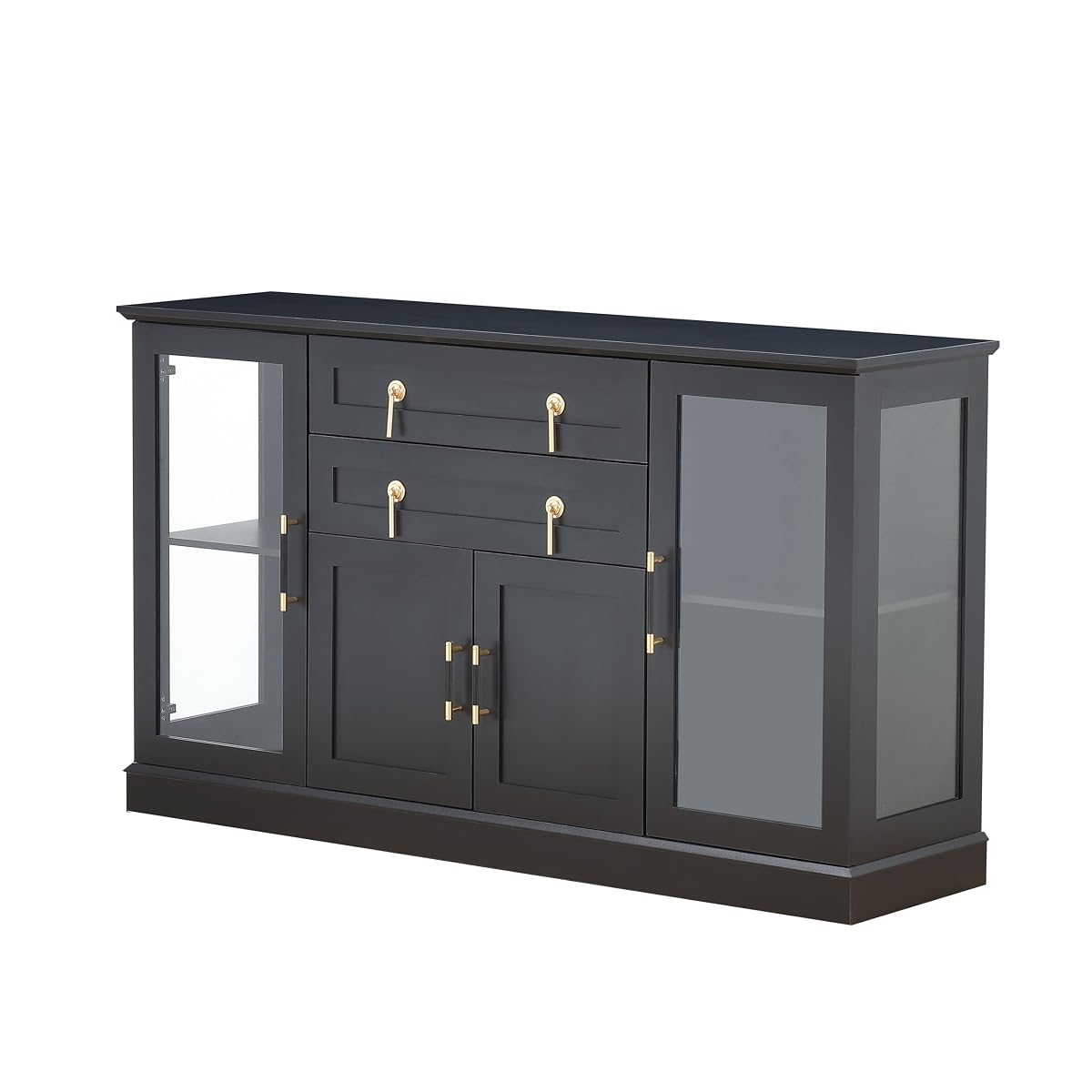 Large Sideboard Buffet Cabinet with LED and Drawers
