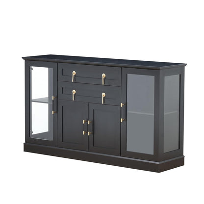 Large Sideboard Buffet Cabinet with LED and Drawers