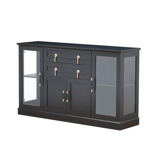 Large Sideboard Buffet Cabinet with LED and Drawers