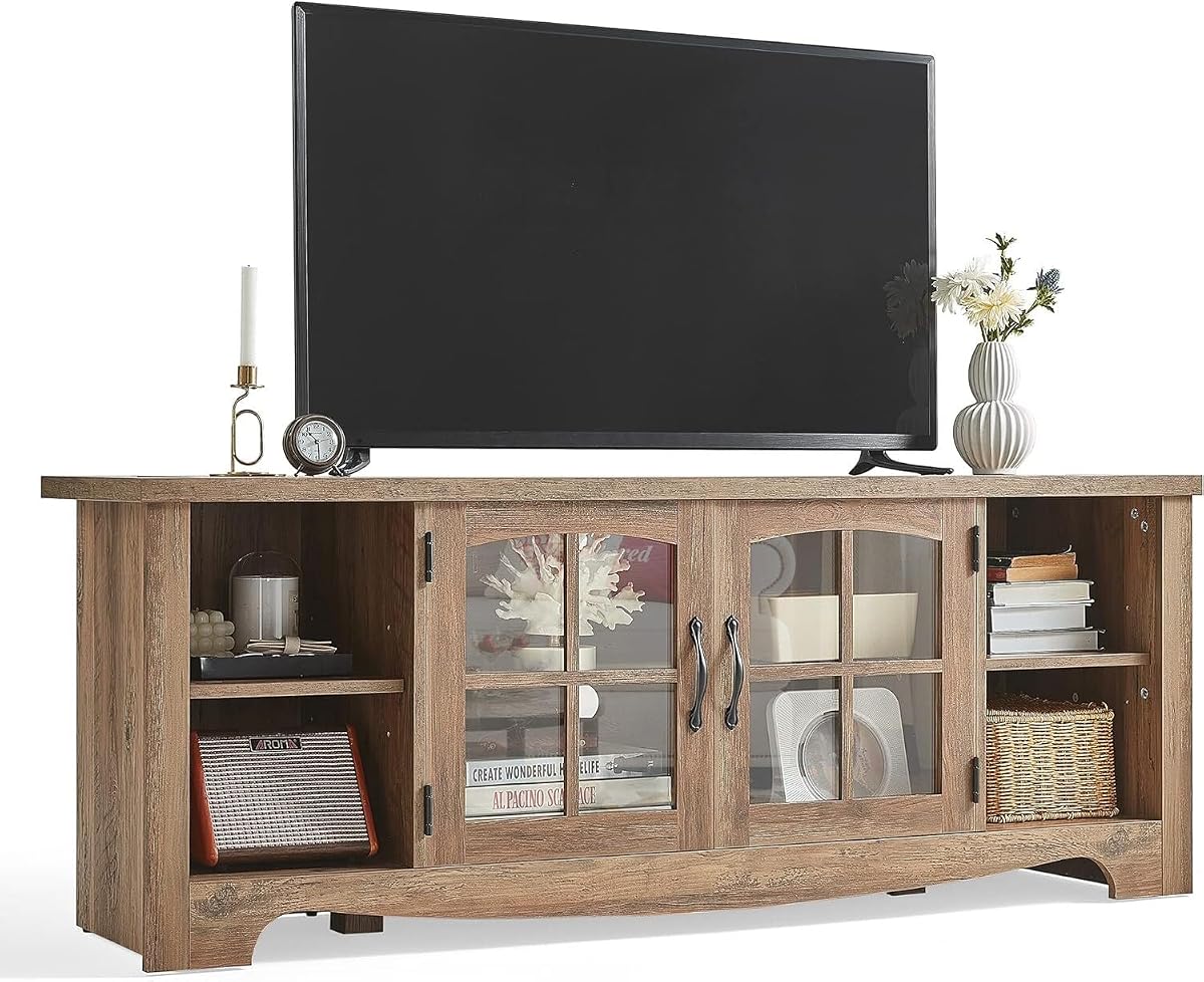 Farmhouse TV Stand for 65 Inch TV