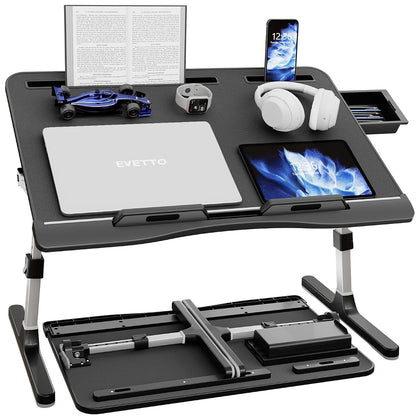 Laptop Desk for Bed, X-Large Leather Adjustable Laptop Table