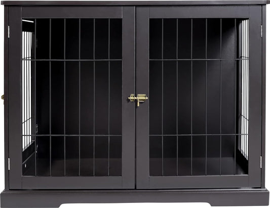 29.5" Indoor Dog Crate, Wooden Crate Table for Dogs Up to 25 lb
