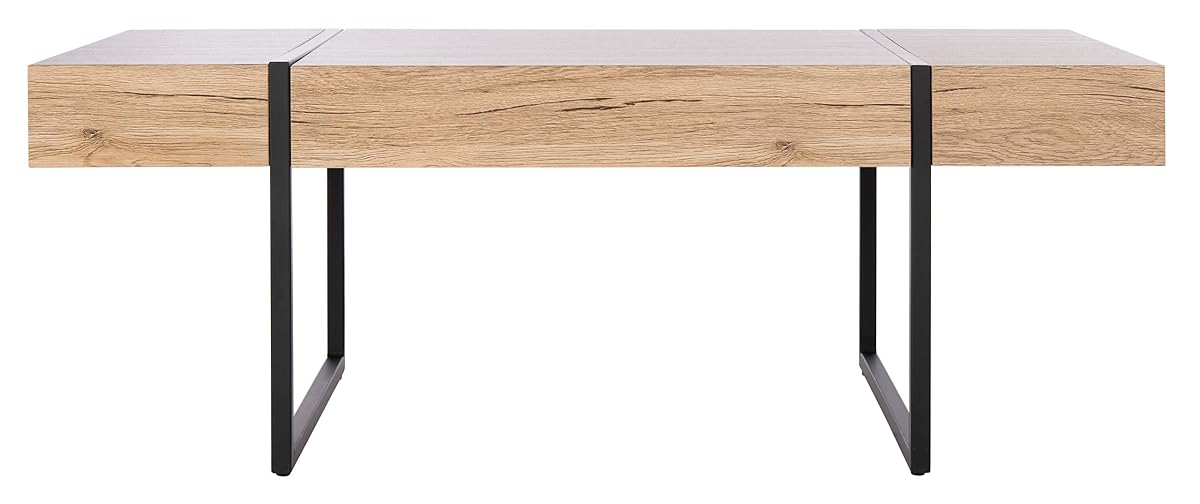 SAFAVIEH Home Collection – Tristan Rectangular Modern Coffee Table with Natural