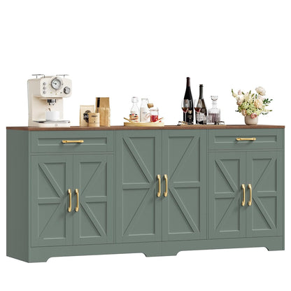 71” Large Sideboard Buffet Cabinet with Storage