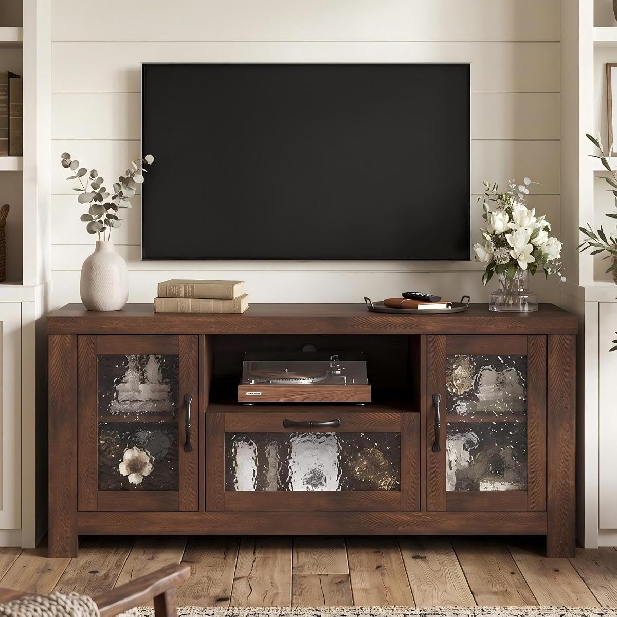 Farmhouse TV Stand for 65 Inch TV