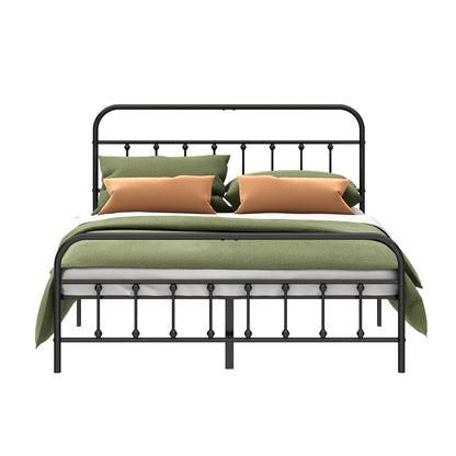 Kujielan Metal Bed Frame Full Size,Easy to Assemble,Black