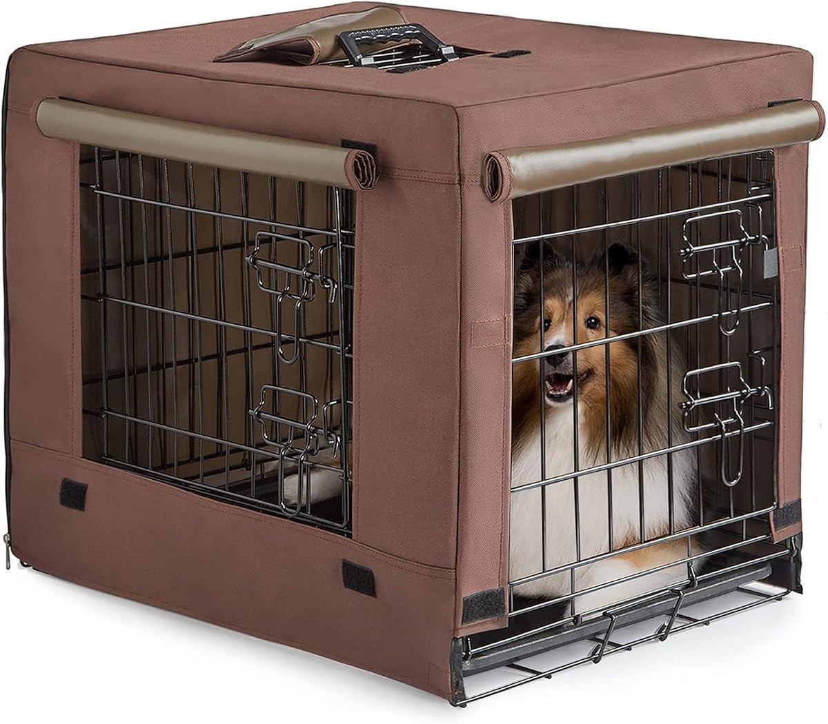 Dog Crates for Small Size Dogs Indoor Double Door Dog Kennels & Houses
