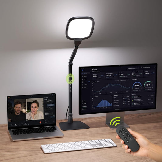 LED Desk Lamps for Home Office, 18W Bright Desk Lights, 50+ Modes, Remote