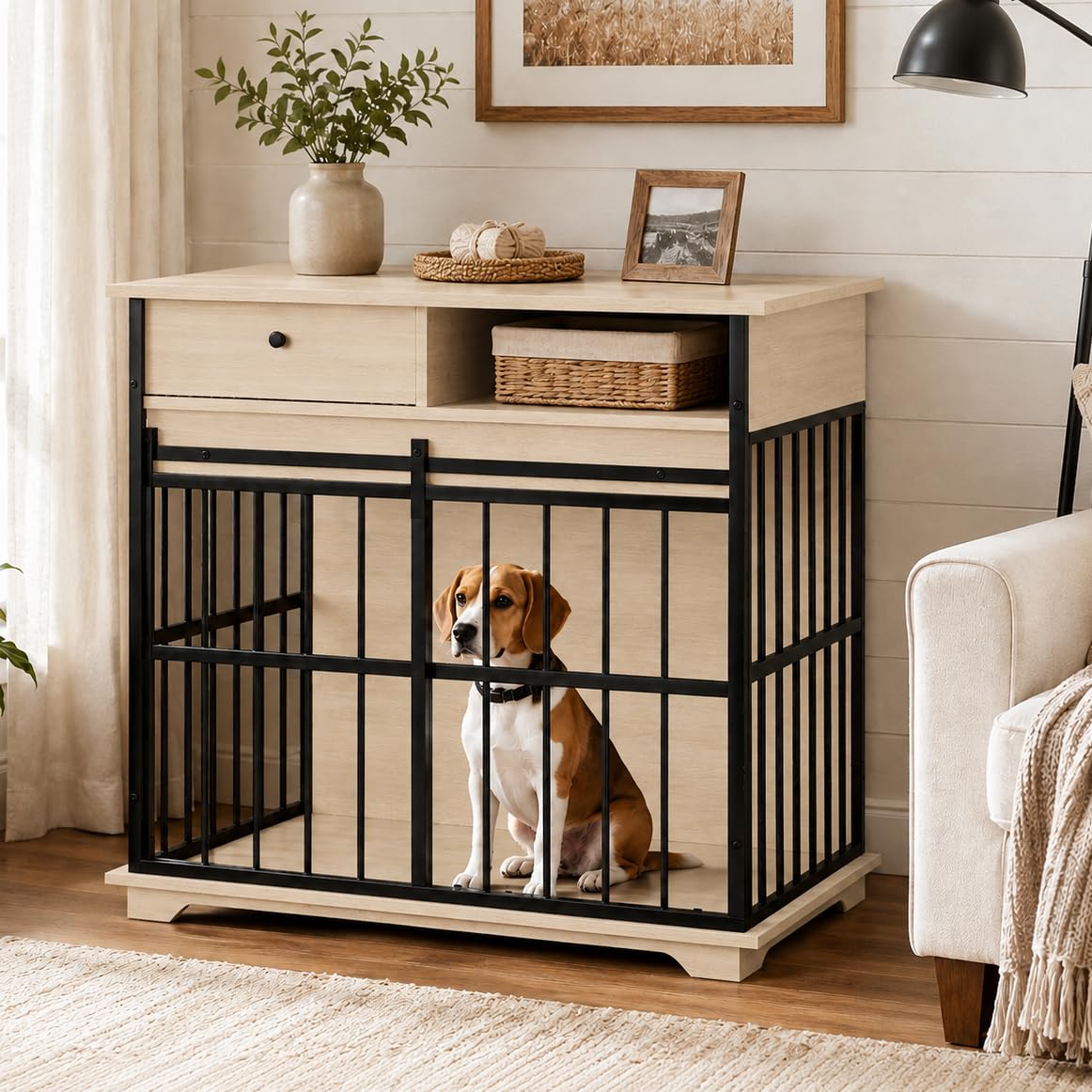 Dog Crate Furniture, Wooden Dog Kennel Furniture