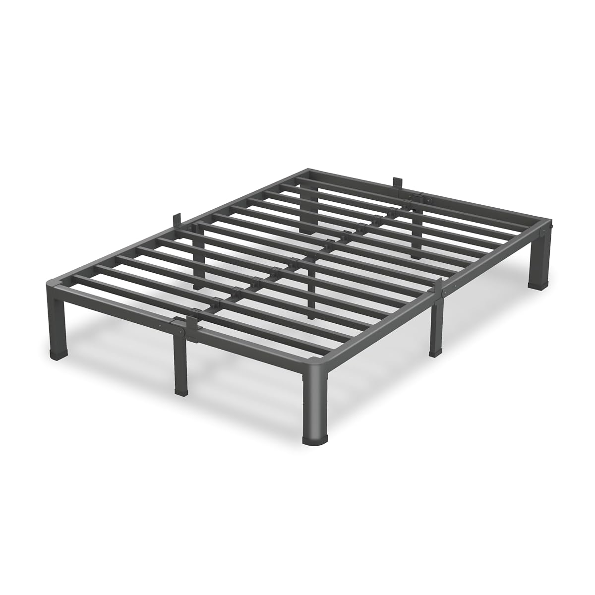 7 Inch Queen Bed Frame with Round Corners No Box Spring Needed