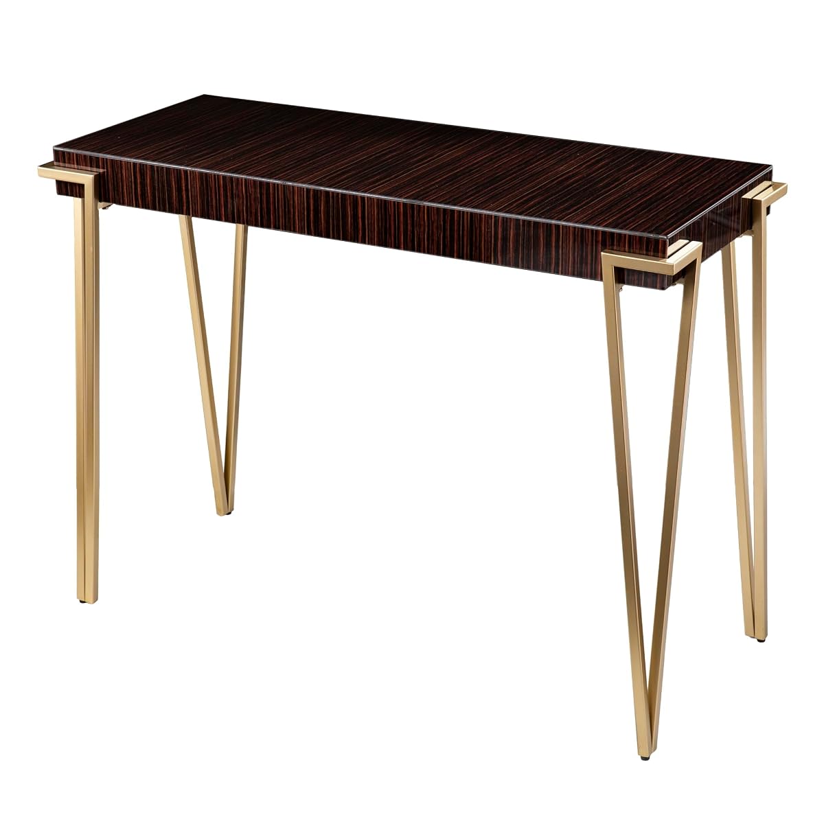 40 inches Long Brodkirk Console Table, Contemporary, Entryway Room with Open Concept Living Space Transitional Style, Brown