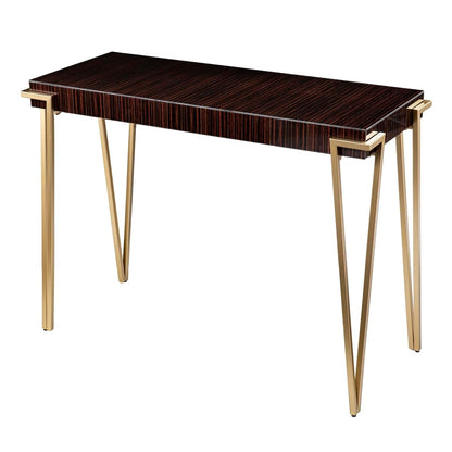 40 inches Long Brodkirk Console Table, Contemporary, Entryway Room with Open Concept Living Space Transitional Style, Brown