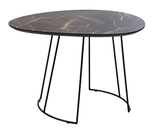 Safavieh Home Brooks Modern Faux Grey Sandstone and Black Side Table