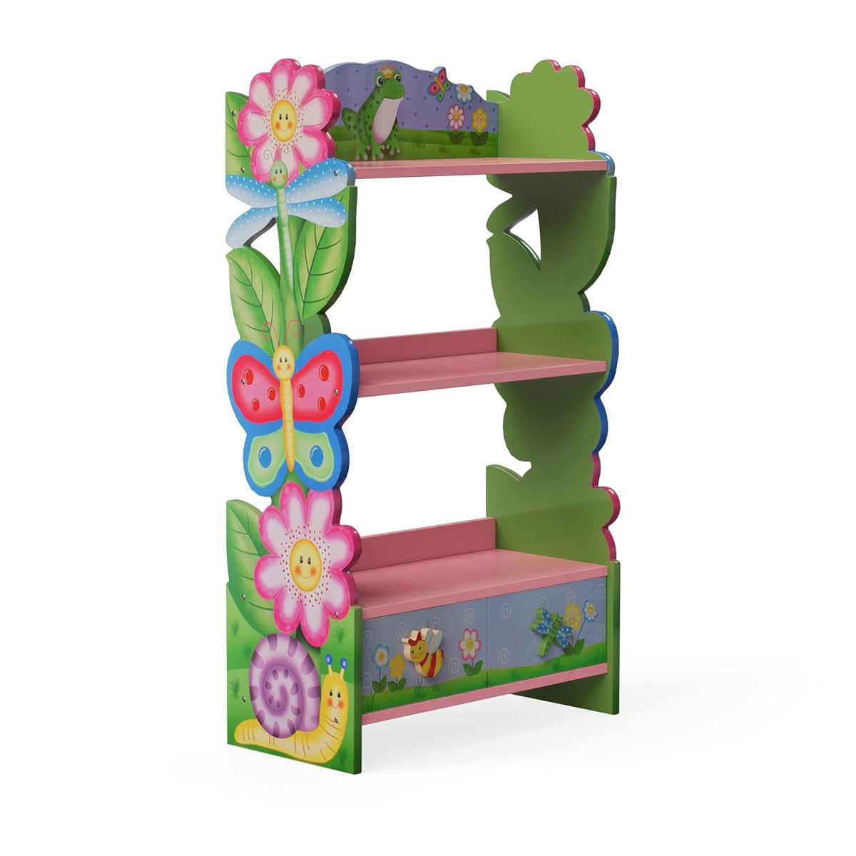 Magic Garden Multi-Tiered Wooden Children's Bookshelf