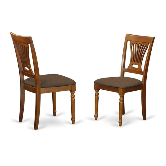 Exquisite Mahogany Dining Chairs - Set of 2 | Microfiber Upholstered Seats | Versatile & Sturdy | Perfect for Special Occasions & Everyday Dining