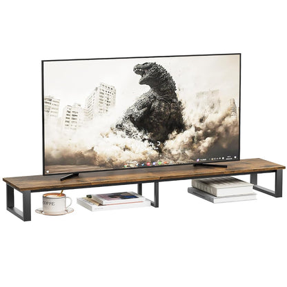 59" Large TV Riser Stand for 32-75 Inch TV, TV Shelf with Steel Legs