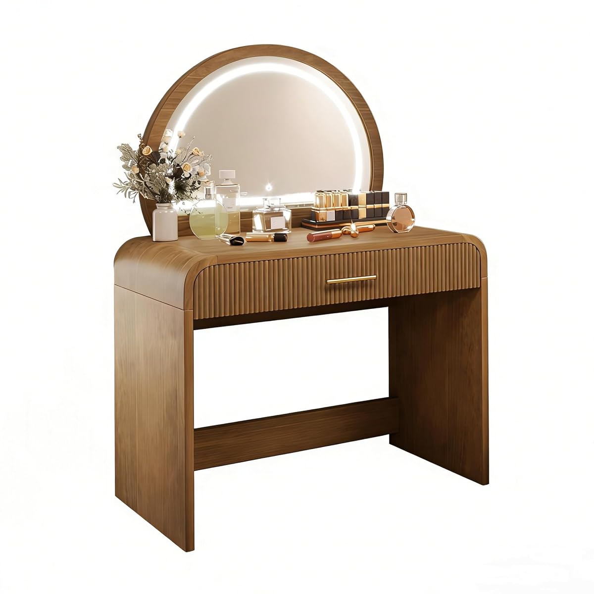 Majnesvon Elegant Espresso Makeup Vanity