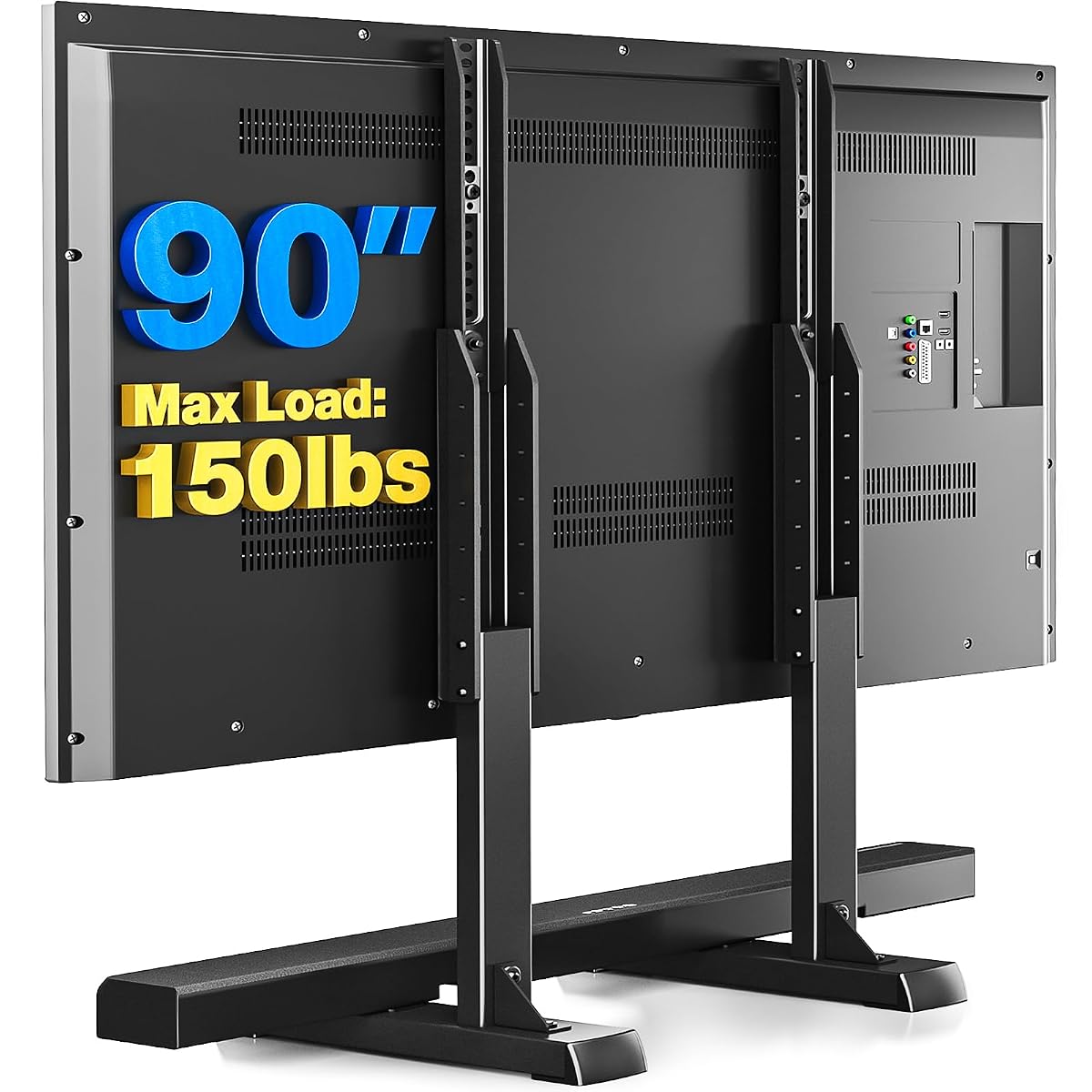 Table Top TV Stand with Height Adjustable TV Legs for 37-90 Inch TVs