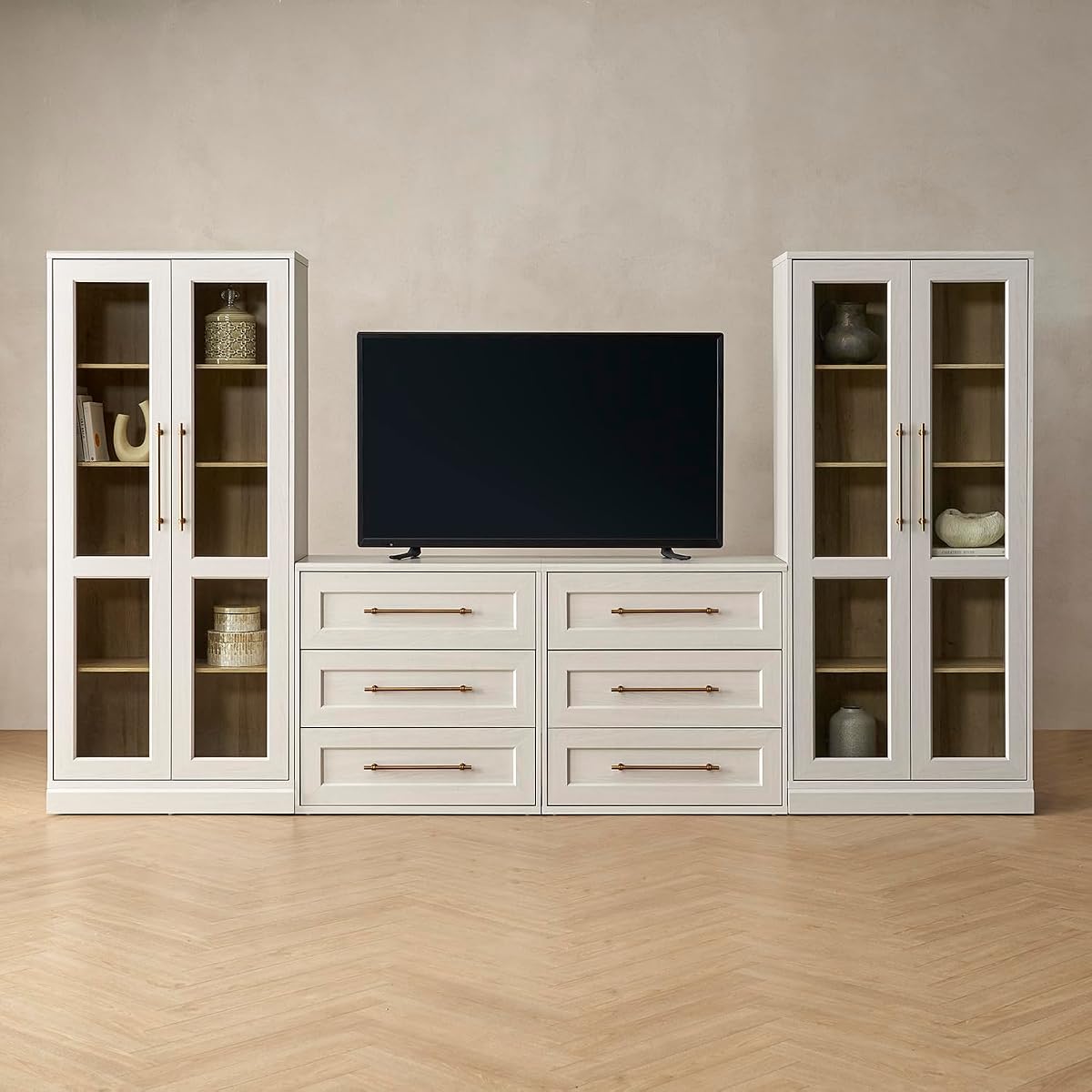 Blake 4 Piece Entertainment Center with Storage