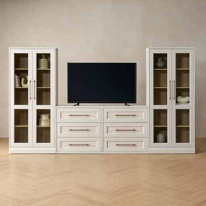 Blake 4 Piece Entertainment Center with Storage