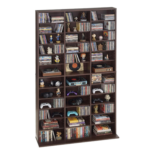 Media Storage Cabinet, 12-Tier DVD Shelf Organizer