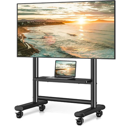 Heavy Duty Rolling TV Stand for 50-98 Inch TVs Holds up to 200 Lbs