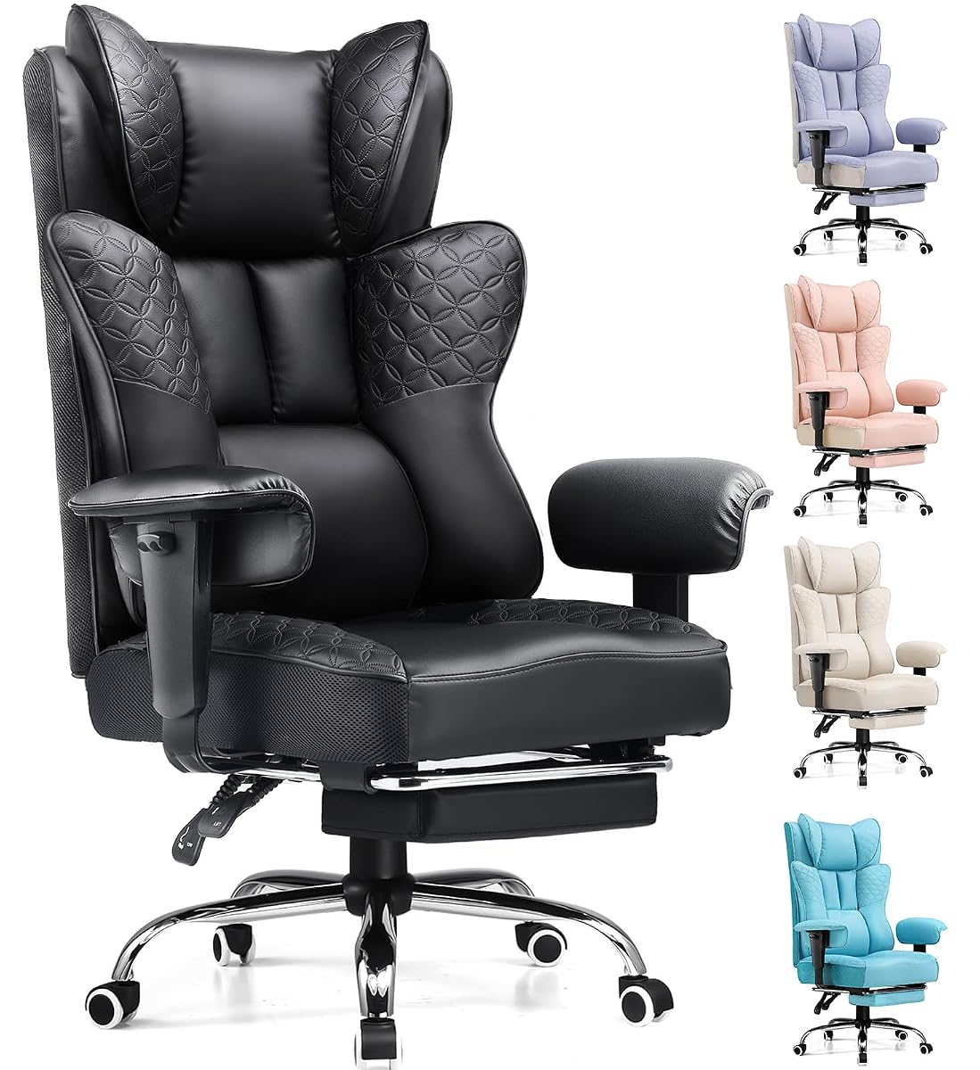 Big and Tall Office Chair Wide Ergonomic Gaming Chair with Deluxe Embossing