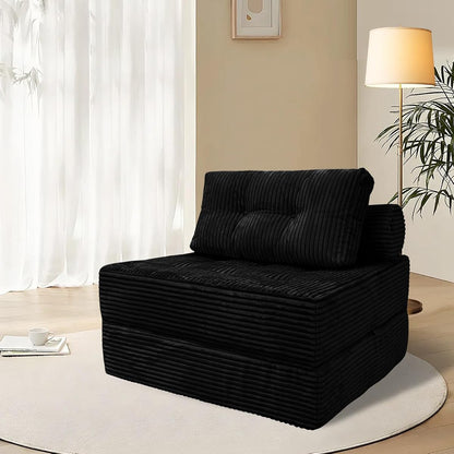 Sectional Cloud Couch, Folding Sofa Bed with Pillow, Fold Out Sleeper Chair