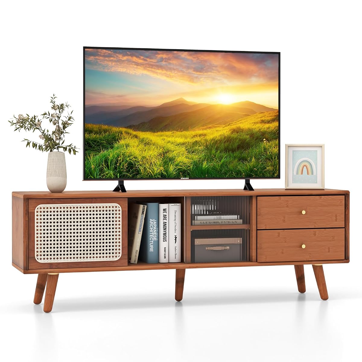 Mid Century Modern TV Stand for TVs up to 65"