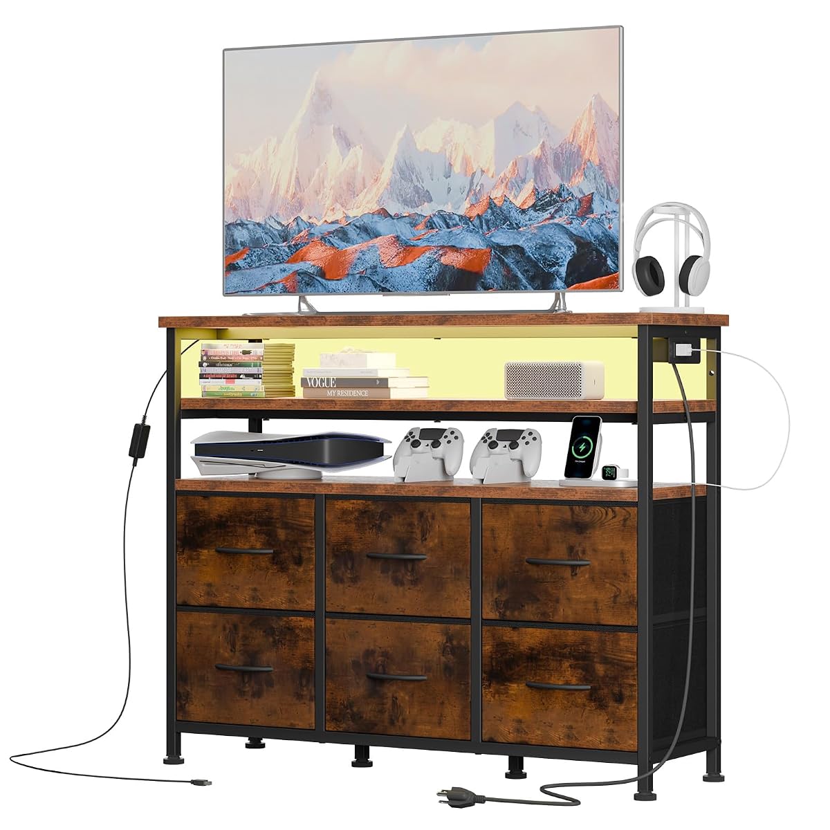 TV Stand for TVs up to 45 Inch, Entertainment Center