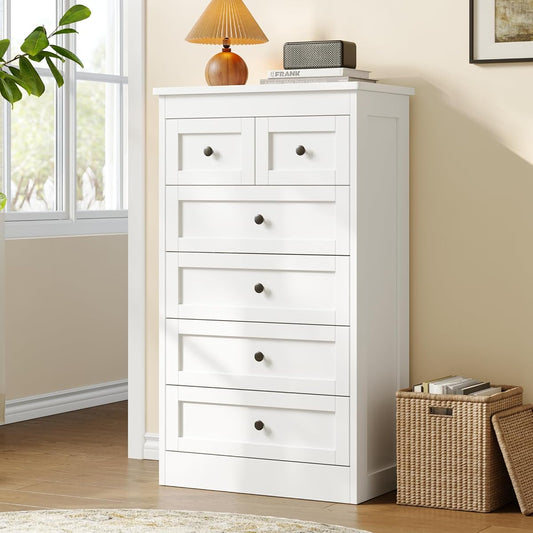 Tall 6 Drawer Dresser for Bedroom