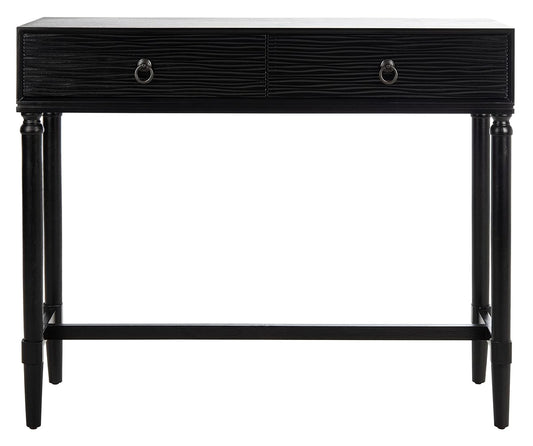 SAFAVIEH Home Collection Aliyah Black 2-Drawer Console Table CNS5729A