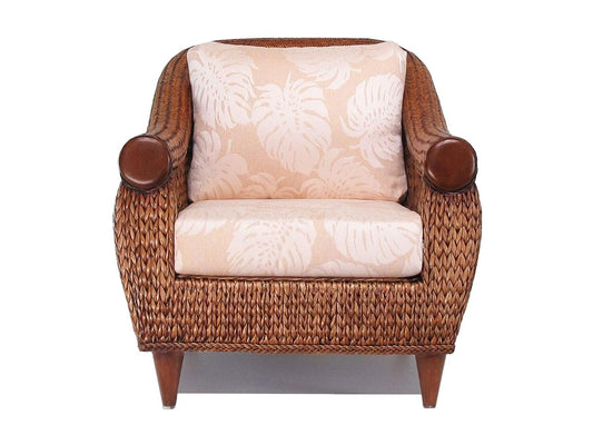 Rattan and Hyacinth Living Room Furniture Lounge Club Chair (#1562-BS)