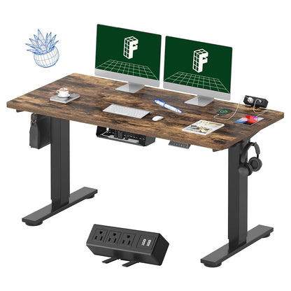FLEXISPOT EN2 55"x28" Standing Desk with Power Strip Bundle