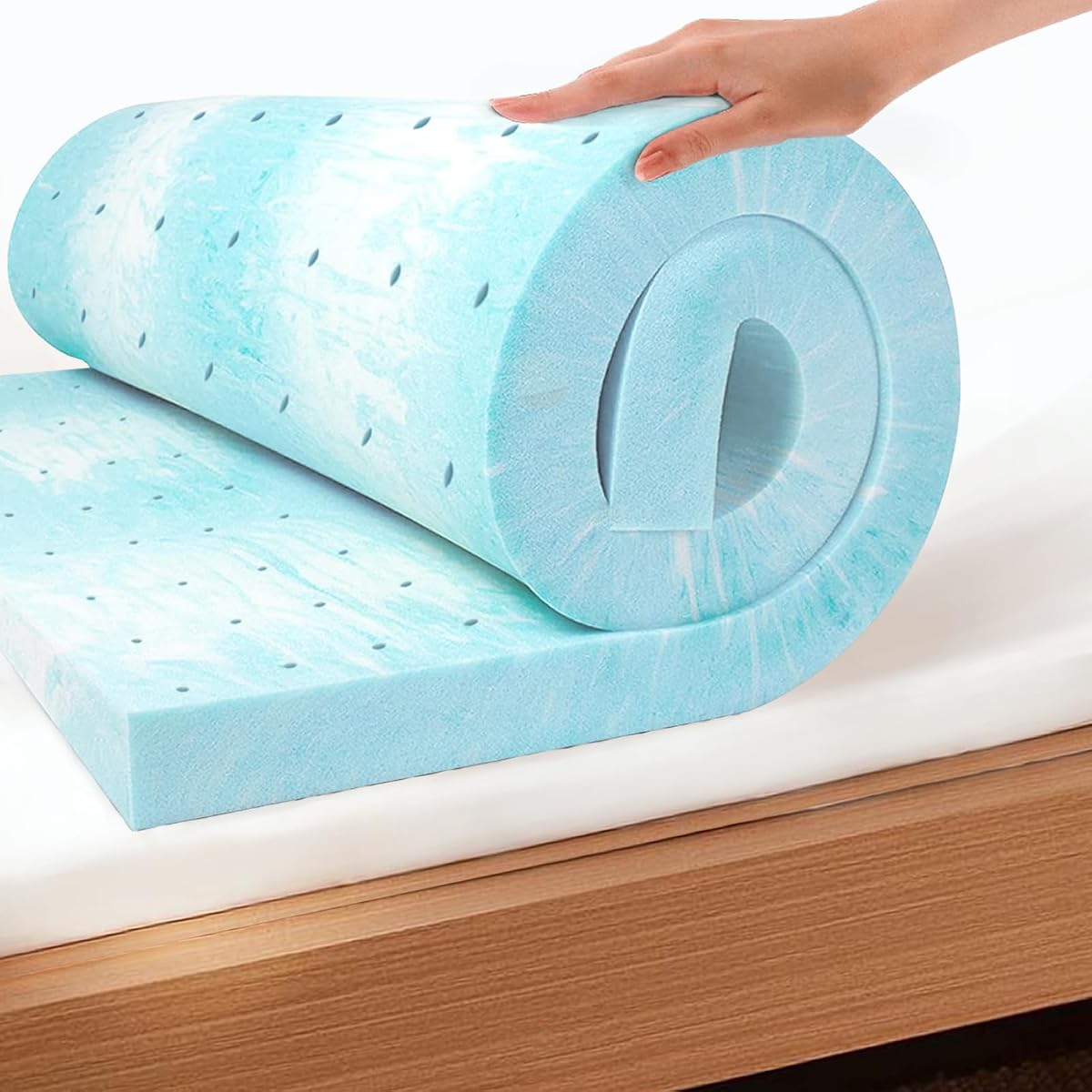 EGO 3 Inch Twin Mattress Topper Gel Memory Foam for Pressure Relief