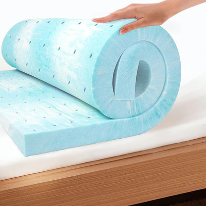 EGO 3 Inch Twin Mattress Topper Gel Memory Foam for Pressure Relief