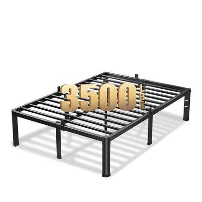 20 Inch Queen Bed Frame with Round Corners No Box Spring Needed