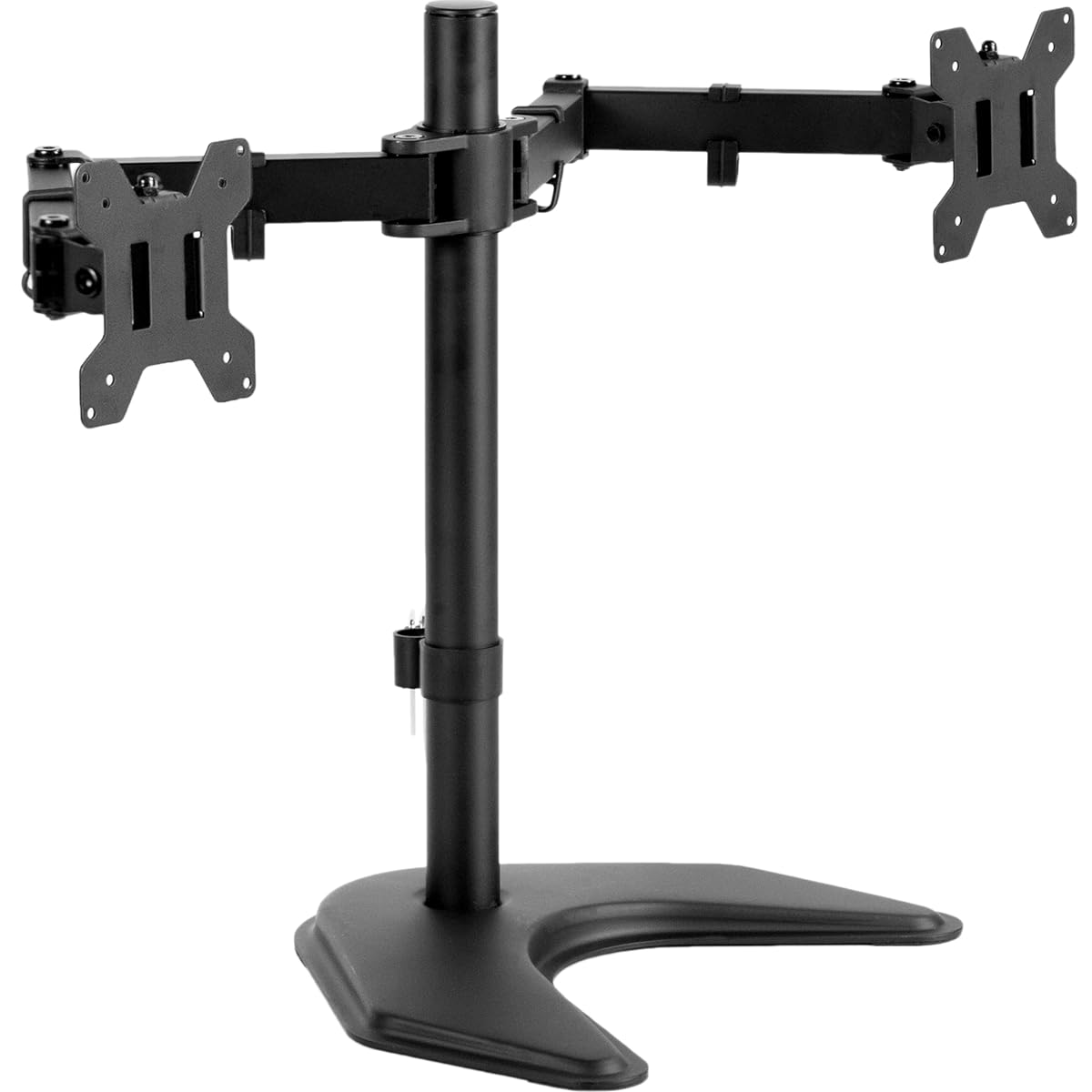 STAND-V002F Dual LED LCD Monitor Free-Standing Desk Stand for 2 Screens