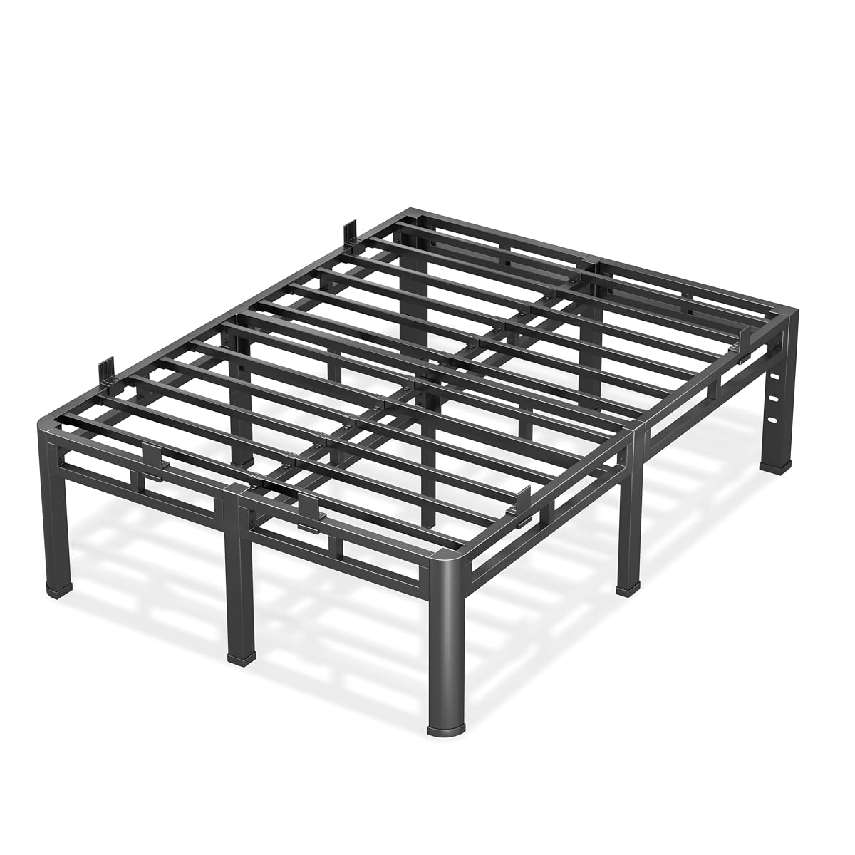 Bed Frame Full 24 Inch Tall,2in1 Double Layer Heavy Duty Metal Platform