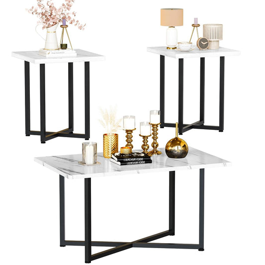 Coffee Table Set Of 3, Coffee Table And End Table Sets For Living Room