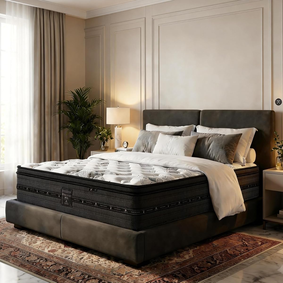 Twin Mattress 12 inch, Hybrid Twin Size Mattress in a Box