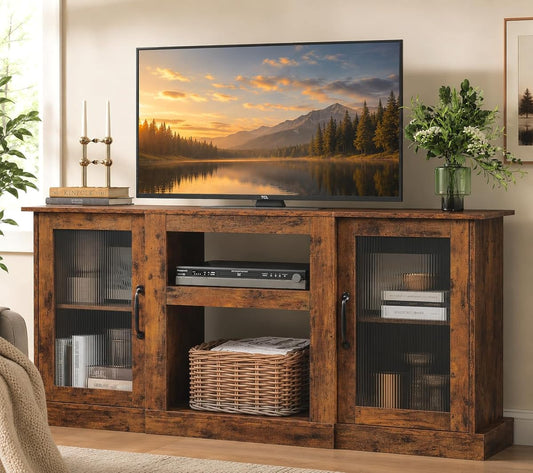58" Farmhouse TV Stand for 65 Inch TV