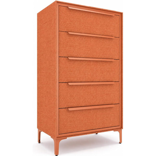 Naima Premium Fabric Dresser, Strong Metal Frame